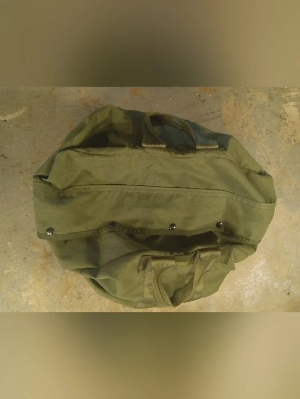 Military Canvas Army Green Duffle Bag Huge Extra Large